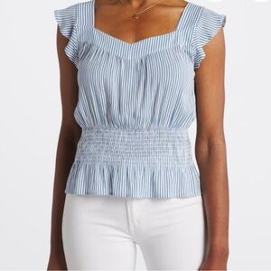 Blue Striped Women's Top NWT